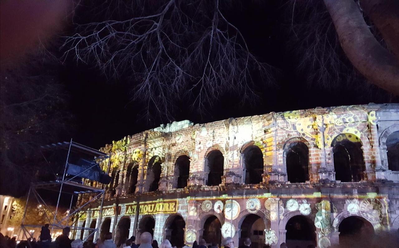 Ferienwohnung Palmiers Et Crocos Du Vieux Nîmes Exterior foto